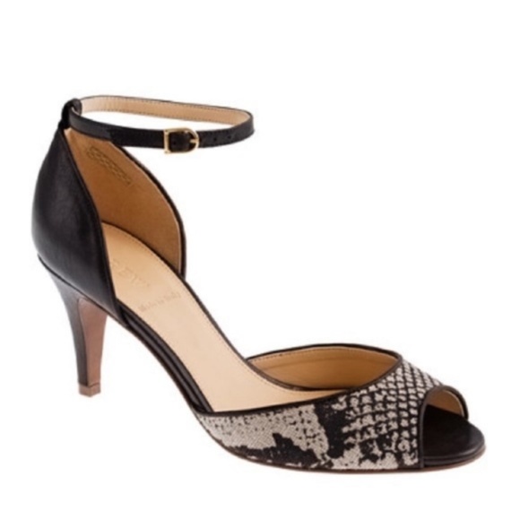 Peep Toe Ankle Strap Heels 